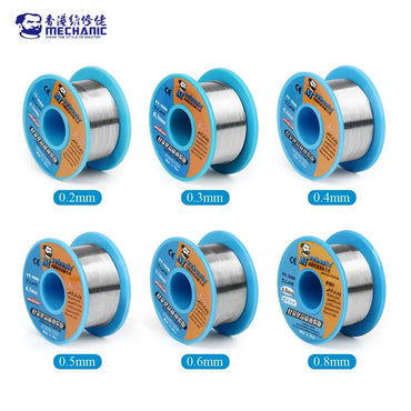 0.2 - 0.8mm MECHANIC TY - V866 40g Mild Rosin Core 183 Degree Solder Wire - THE TECH STATION UK