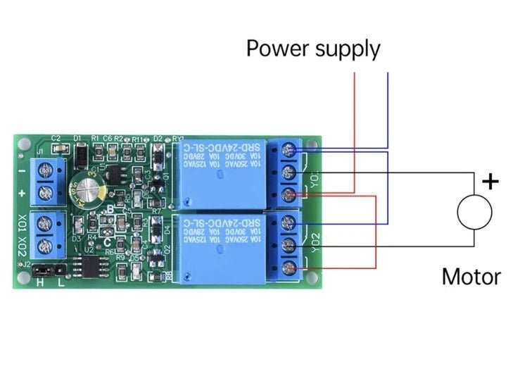 5V 12V 24V Dual Double Self - Locking Interlock Latching Relay Module High / Low - THE TECH STATION UK