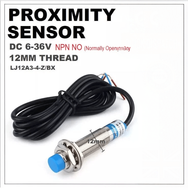 Inductive Proximity Sensor LJ12A3 - 4 - Z/BX Metal Detecting NPN NO 3 Wire DC 6 - 36V - THE TECH STATION UK