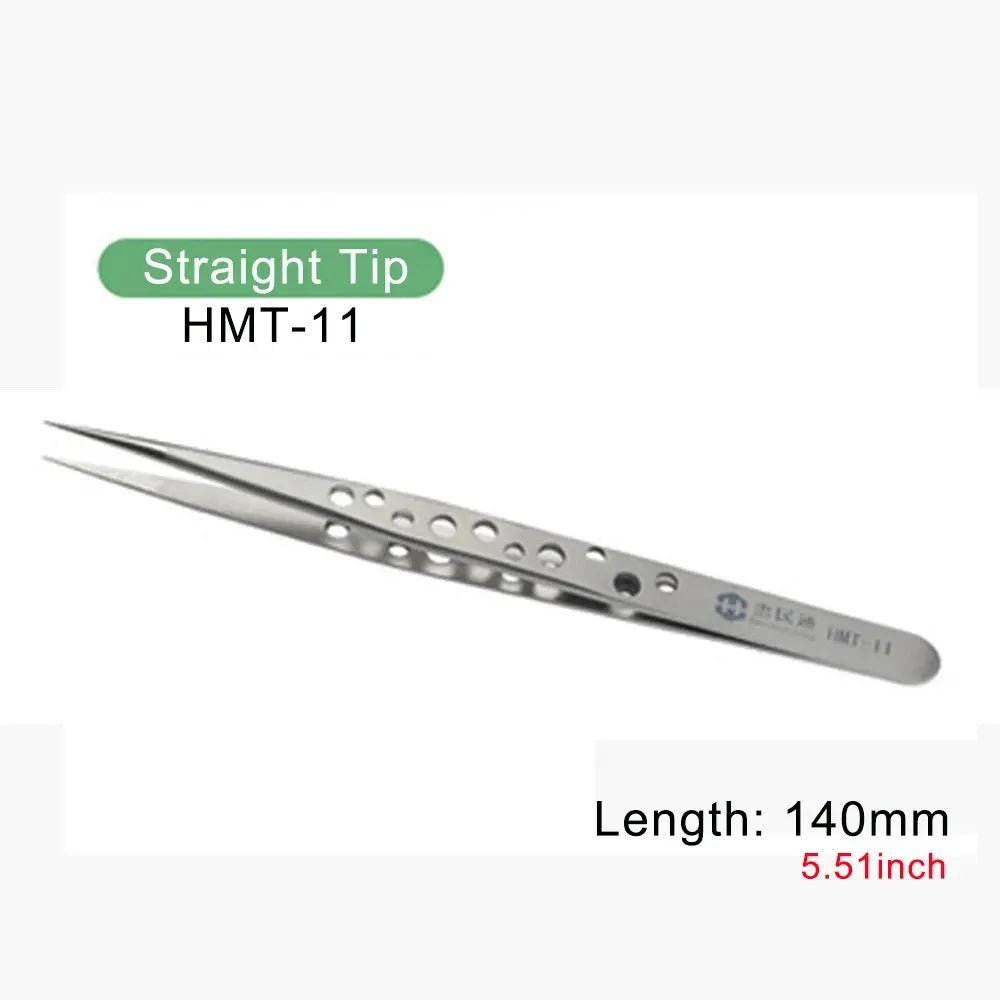 Precision Stainless Steel Tweezers Curved Or Straight Tip - THE TECH STATION UK