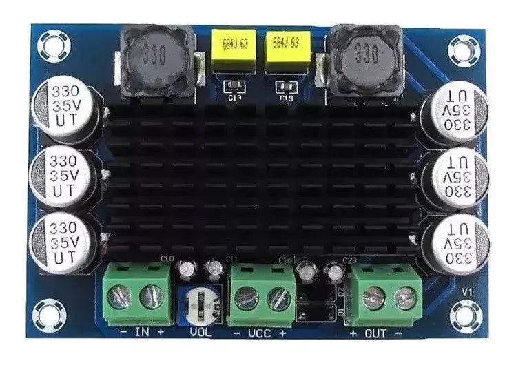 TPA3116 D2 DA DC 12V - 24V 100W Mono Channel Digital Power Audio Amplifier Board - THE TECH STATION UK