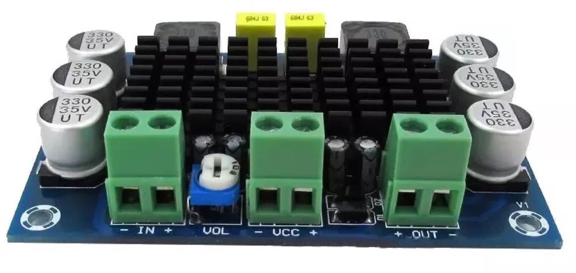 TPA3116 D2 DA DC 12V - 24V 100W Mono Channel Digital Power Audio Amplifier Board - THE TECH STATION UK