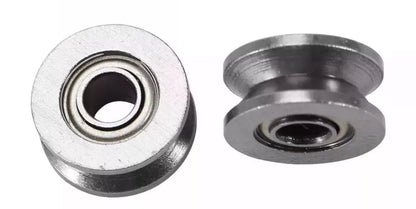 10x V623ZZ V Grooved Wire Guide Pulley Wheels Steel Rollers 12x3x4mm Ball Bearings - THE TECH STATION UK