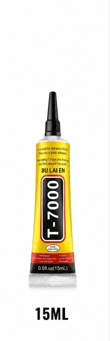 T7000 Black Contact Adhesive Glue ACRYLIC CRYSTAL CRAFT JEWELLERY phone repair ,15,50,110ml GLUES BLACK