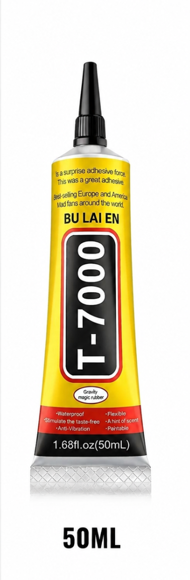 T7000 Black Contact Adhesive Glue ACRYLIC CRYSTAL CRAFT JEWELLERY phone repair ,15,50,110ml GLUES BLACK