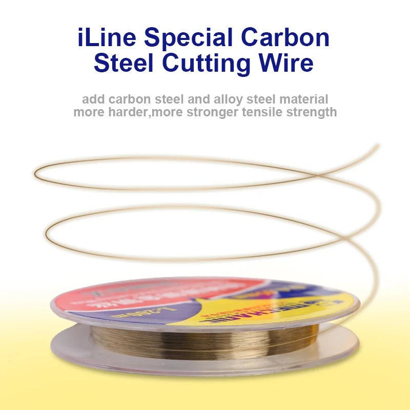 MECHANIC ILine X Series Special Carbon Steel Cutting Wire 0.03/0.04/0.05/0.06/0.08/0.028mm 200m LCD Screen Cutting Wire - THE TECH STATION UK