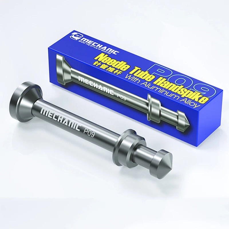MECHANIC P09 Aluminum Alloy Tube Piston Solder Paste Flux Booster Manual Syringe Plunger Dispenser Propulsion Phone Repair Tool Plus Small and large tip - THE TECH STATION UK